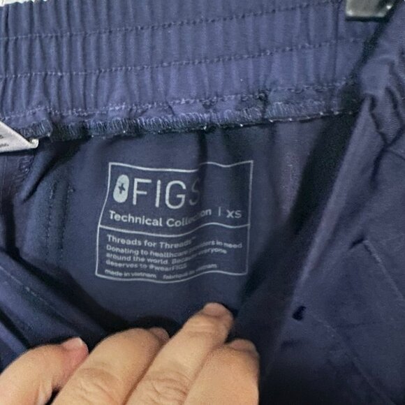 Figs Yola Skinny Scrub Pants Style#TW2000R Women’s Size XS Dark Navy Blue - Picture 3 of 10